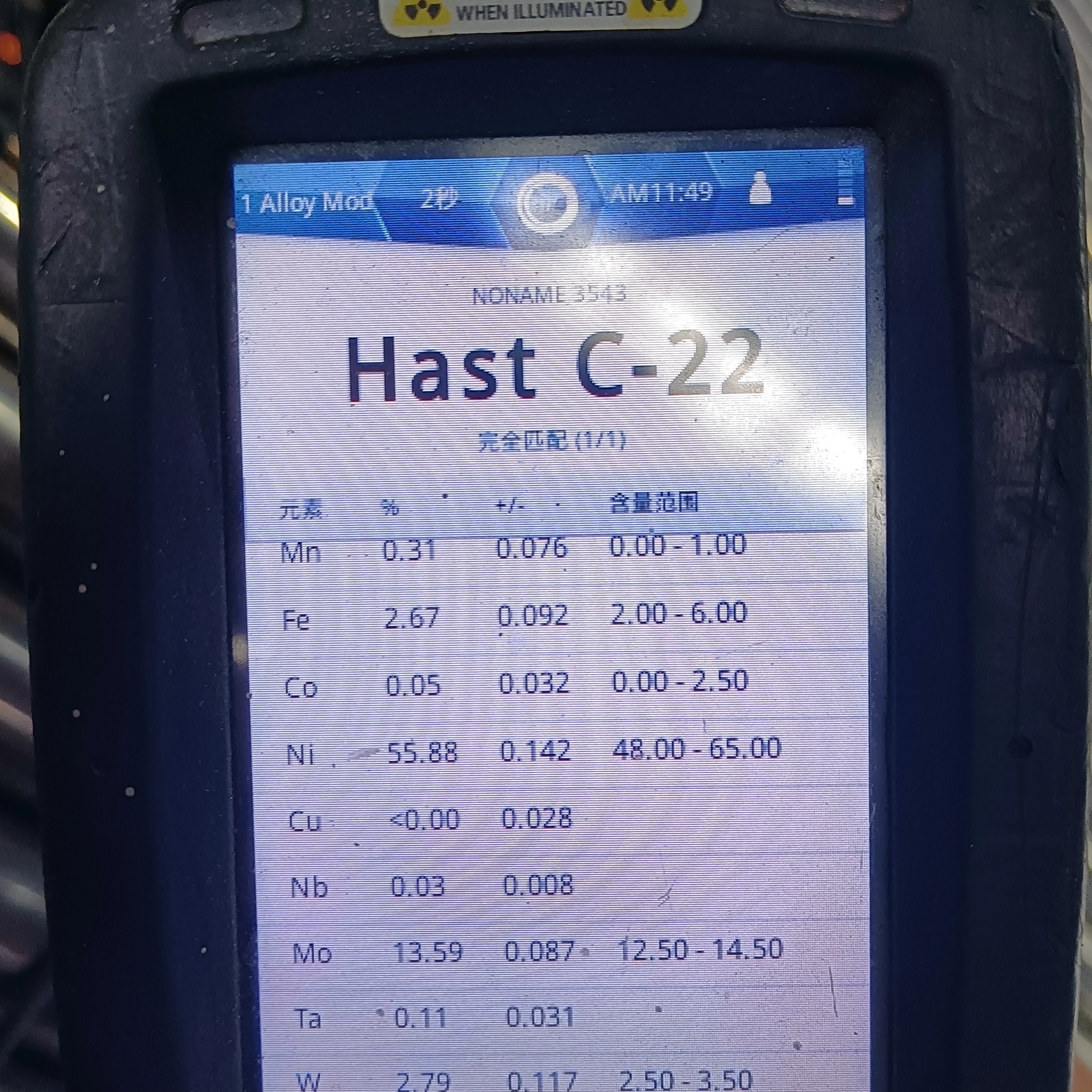 Hastelloy C22 Alliage résistant à la corrosion barre ronde en acier forgé